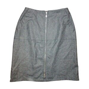 Women's Gray Wool Pencil Skirt By Stratton Size 8